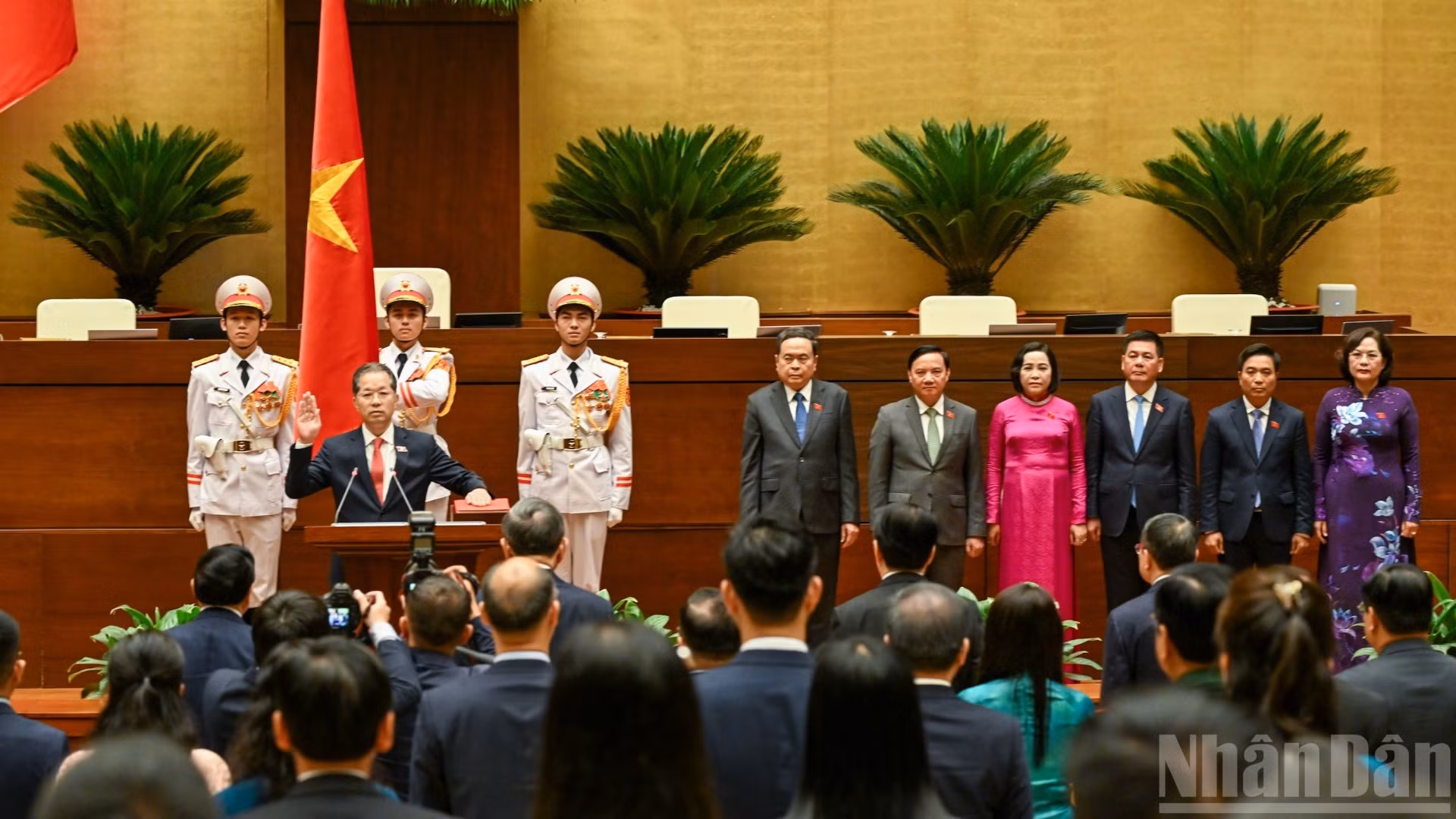 Đồng chí Nguyễn Văn Quảng tuyên thệ nhậm chức Chánh án Tòa án nhân dân tối cao nước Cộng hòa xã hội chủ nghĩa Việt Nam nhiệm kỳ 2026-2031.