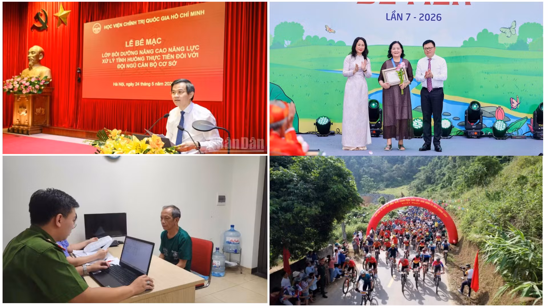 Tin nổi bật ngày 24/5: Chuyển đổi mạnh mẽ phương thức đào tạo, bồi dưỡng nâng cao năng lực cán bộ, công chức; Đánh giá cán bộ hằng quý theo “6 rõ”