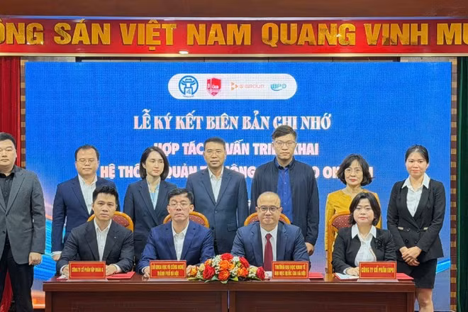 Sở Khoa học và Công nghệ Hà Nội, phối hợp cùng Trường đại học Kinh tế, Đại học Quốc gia Hà Nội và G-Group, Công ty CP IBPO thực hiện lễ ký kết biên bản ghi nhớ hợp tác tư vấn triển khai hệ thống quản trị công việc theo OKR/KPI.