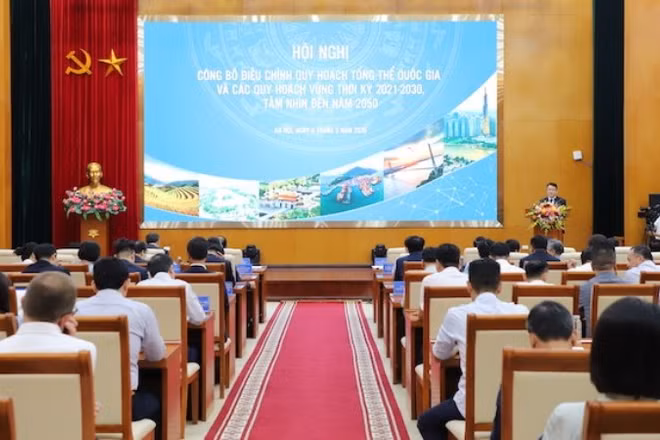 Hội nghị công bố điều chỉnh Quy hoạch tổng thể quốc gia và các quy hoạch vùng thời kỳ 2021-2030, tầm nhìn đến năm 2050 diễn ra tại Hà Nội.