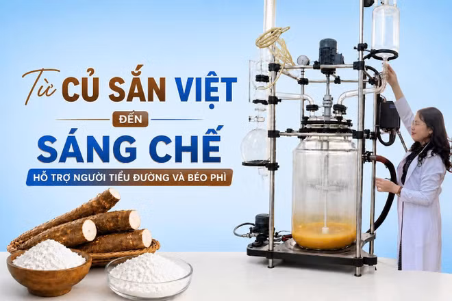 Tiến sĩ Bùi Thị Thời, tác giả Bằng độc quyền giải pháp hữu ích “Quy trình tổng hợp tinh bột biến tính SOS-Sodium octenyl succinate có độ thế DS có thể chủ động điều chỉnh từ 0,02-0,06 bằng ngay phương pháp đơn giản thân thiện là sử dụng pha nước/etanol, dùng trong thực phẩm hỗ trợ điều trị bệnh béo phì và bệnh tiểu đường”.