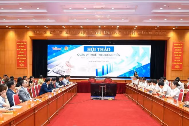 Toàn cảnh Hội thảo "Quản lý thuế theo dòng tiền" tổ chức ngày 20/5.