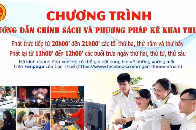 Cục Thuế đang triển khai chương trình hướng dẫn về chính sách và hỗ trợ phương pháp kê khai thuế.