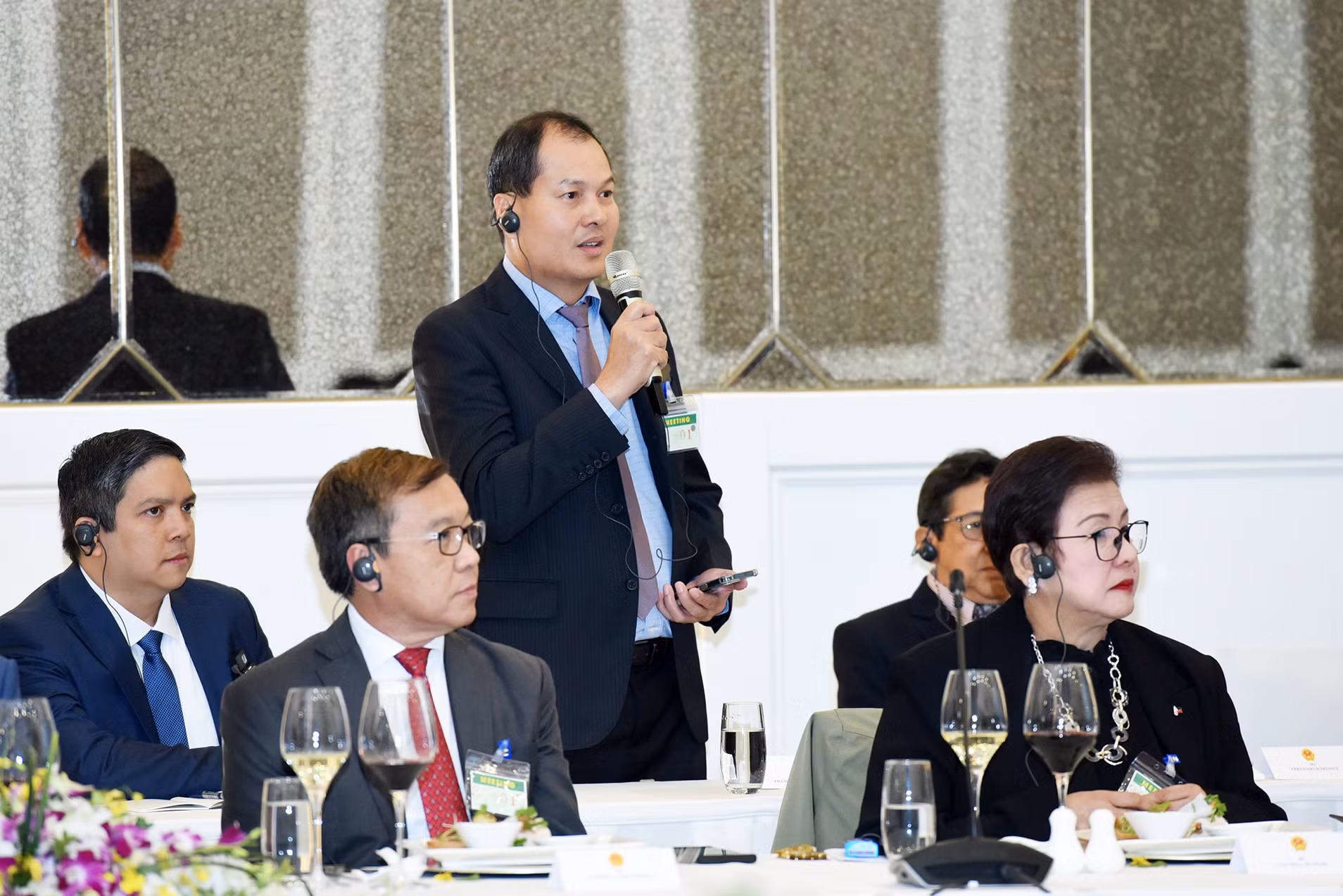 Đại diện doanh nghiệp Philippines phát biểu.