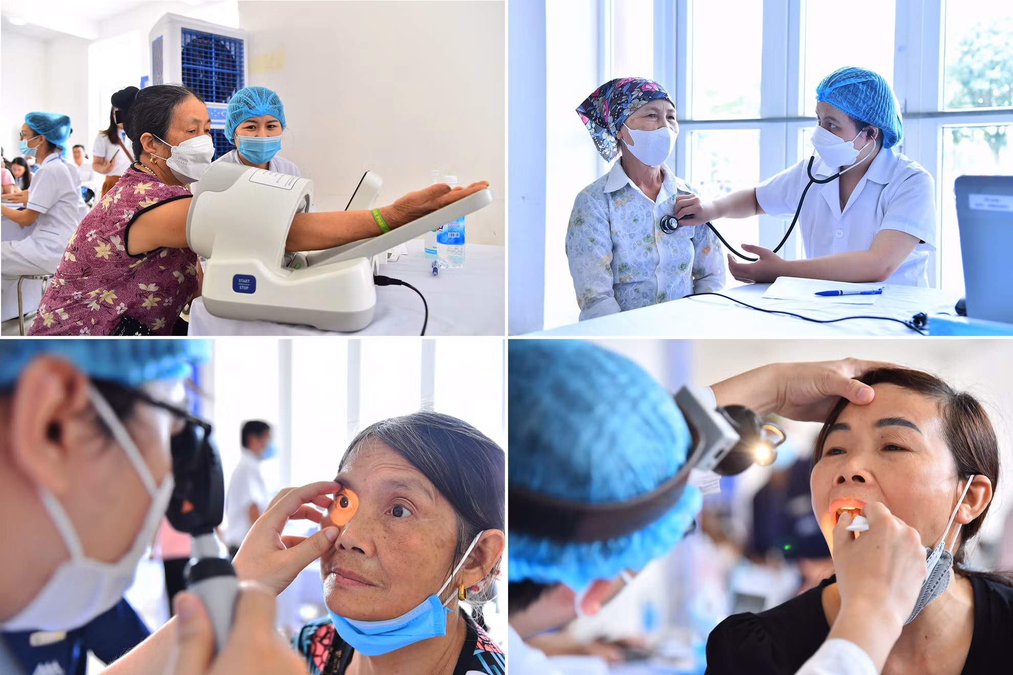 Chương trình khám, quản lý sức khỏe cho nhân dân trên địa bàn huyện Mê Linh năm 2023 hướng tới là tiền đề để thực hiện mục tiêu 100% người dân trên địa bàn được thăm, khám sức khỏe ít nhất 1 lần/năm.