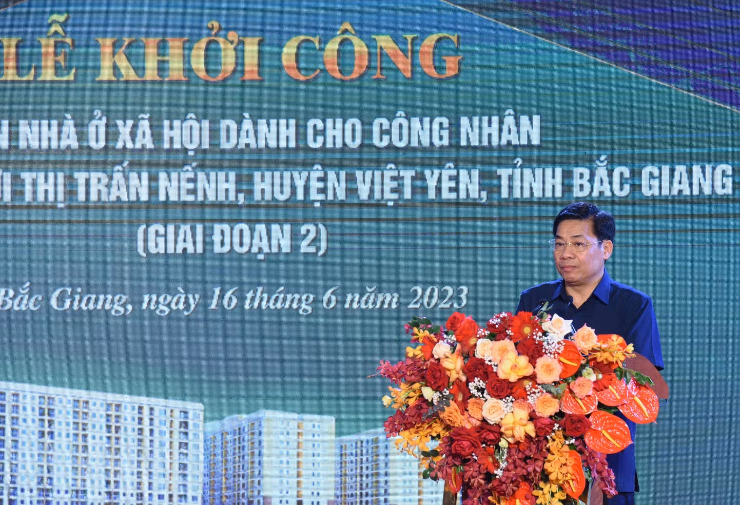 Bí thư Tỉnh ủy Bắc Giang Dương Văn Thái phát biểu. Bí thư Tỉnh ủy Bắc Giang Dương Văn Thái phát biểu.