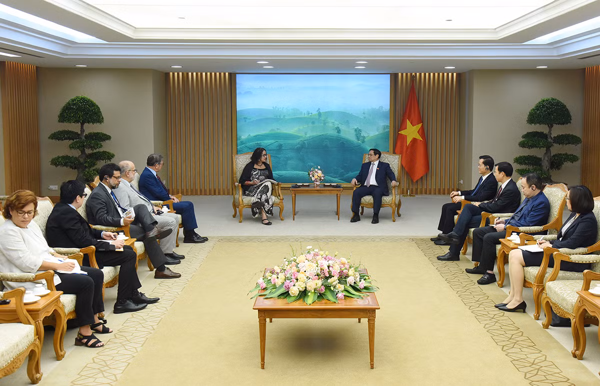 Quang cảnh buổi tiếp.