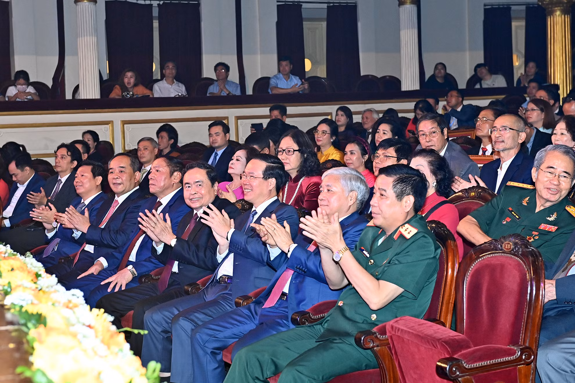 Chủ tịch nước Võ Văn Thưởng và các đại biểu tham dự buổi lễ.