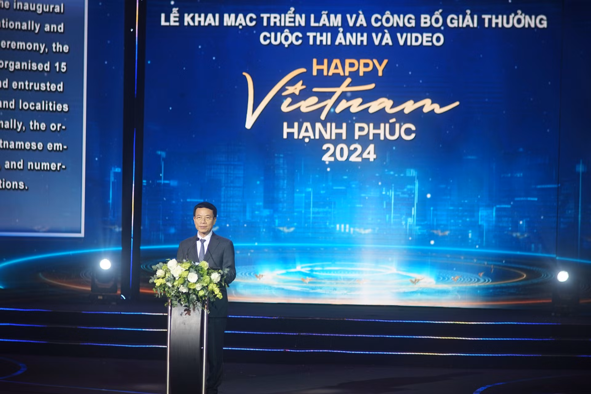 Bộ trưởng Thông tin và Truyền thông Nguyễn Mạnh Hùng phát biểu. (Ảnh: TRUNG HƯNG) Bộ trưởng Thông tin và Truyền thông Nguyễn Mạnh Hùng phát biểu. (Ảnh: TRUNG HƯNG)