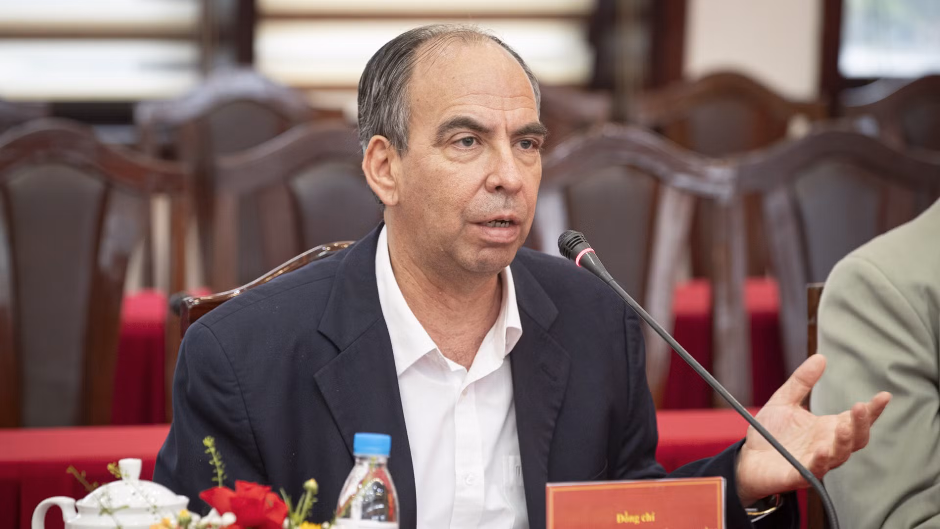 Đại sứ chỉ định Cộng hòa Cuba tại Việt Nam Rogelio Polanco Fuentes phát biểu. (Ảnh: SƠN TÙNG) Đại sứ chỉ định Cộng hòa Cuba tại Việt Nam Rogelio Polanco Fuentes phát biểu. (Ảnh: SƠN TÙNG)