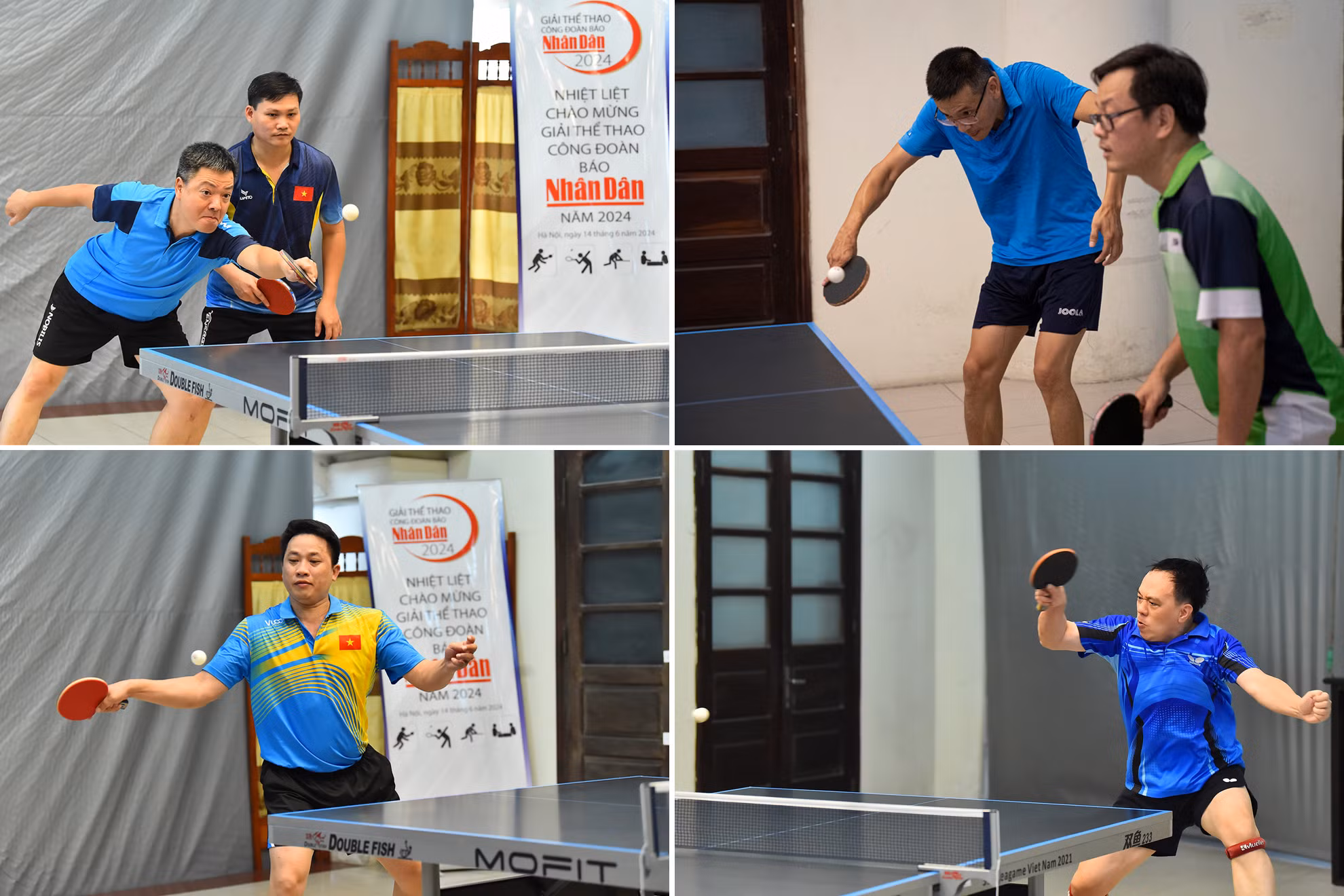 Các trận đấu diễn ra hấp dẫn với nhiều pha bóng đẹp đến từ các vận động viên không chuyên của Báo Nhân Dân.