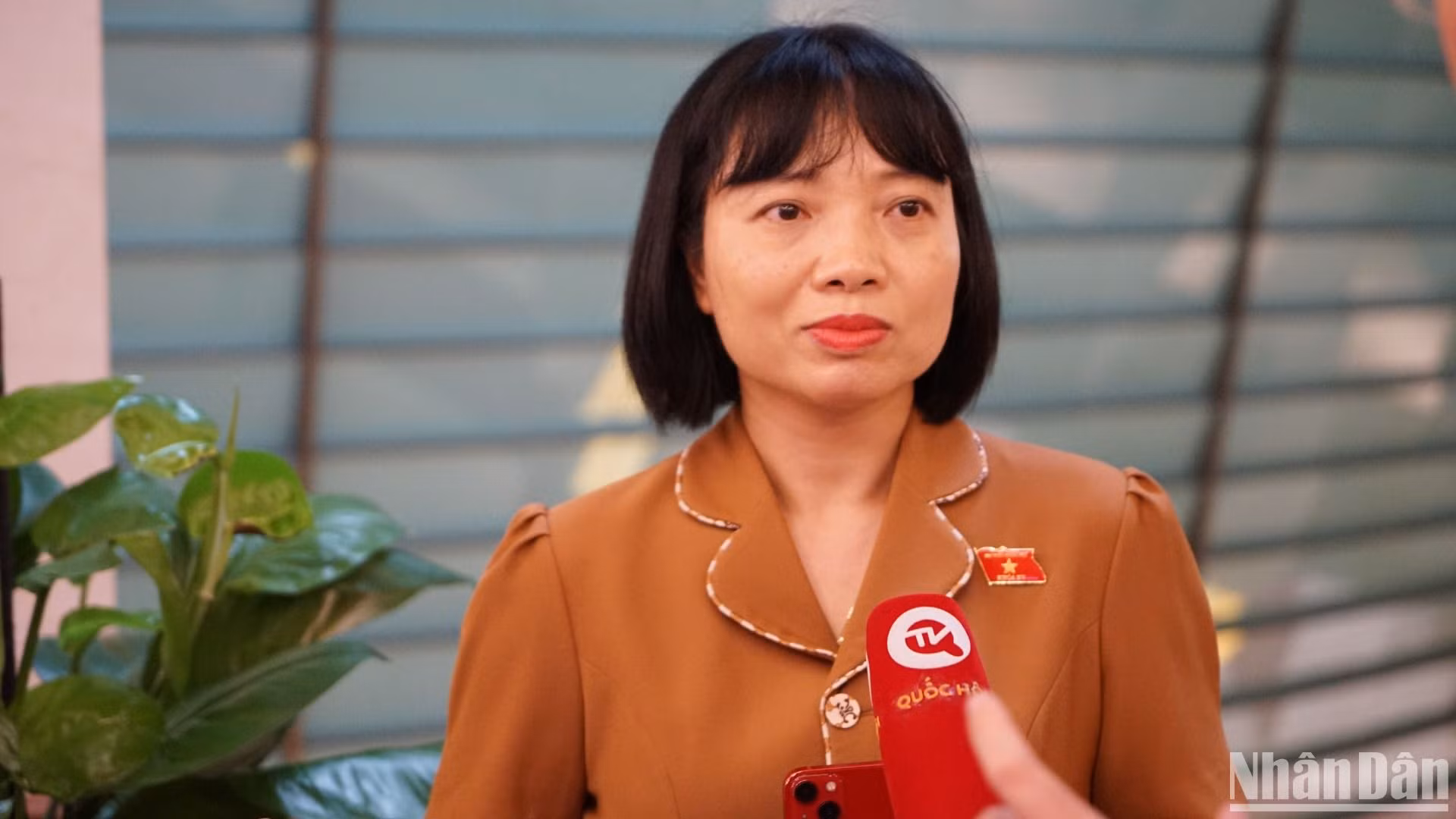 Bà Nguyễn Thị Việt Nga, đại biểu Quốc hội tỉnh Hải Dương. (Ảnh: TRUNG HƯNG)