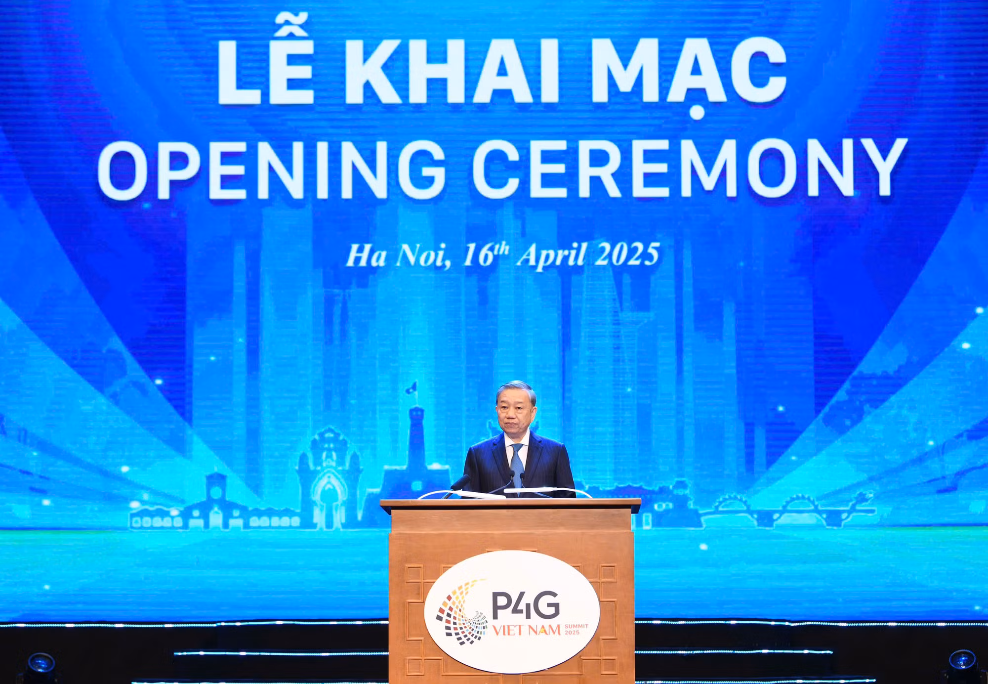 Tổng Bí thư Tô Lâm phát biểu thông điệp chính sách tại Hội nghị P4G Việt Nam 2025. (Ảnh: DUY LINH) Tổng Bí thư Tô Lâm phát biểu thông điệp chính sách tại Hội nghị P4G Việt Nam 2025. (Ảnh: DUY LINH)