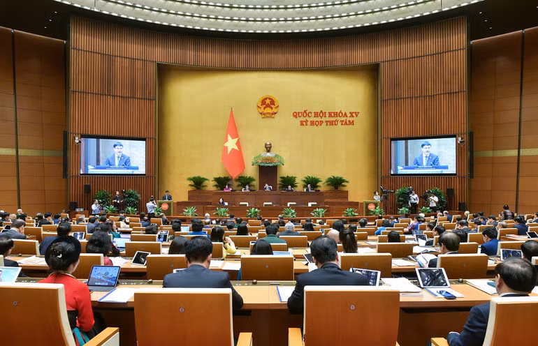 Quang cảnh phiên họp của Quốc hội.
