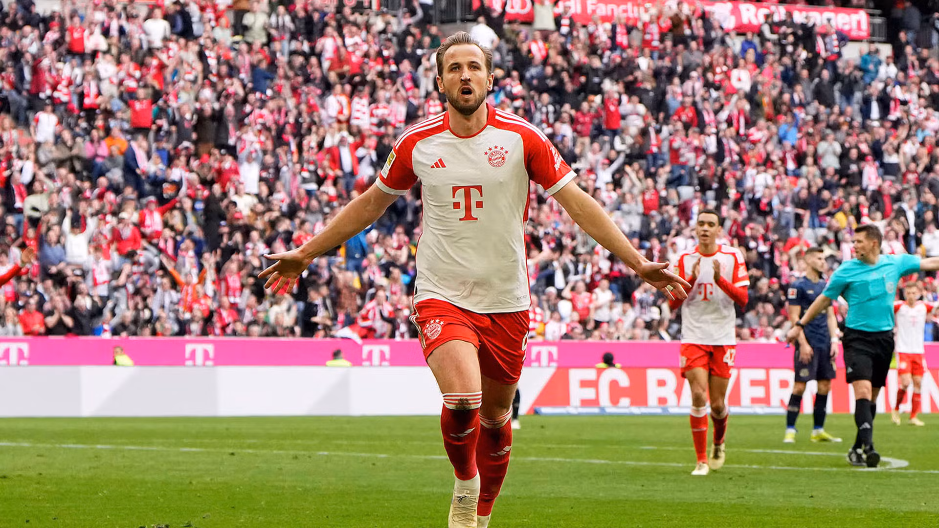 Harry Kane trong màu áo Bayern Munich. (Ảnh: FC Bayern) Harry Kane trong màu áo Bayern Munich. (Ảnh: FC Bayern)
