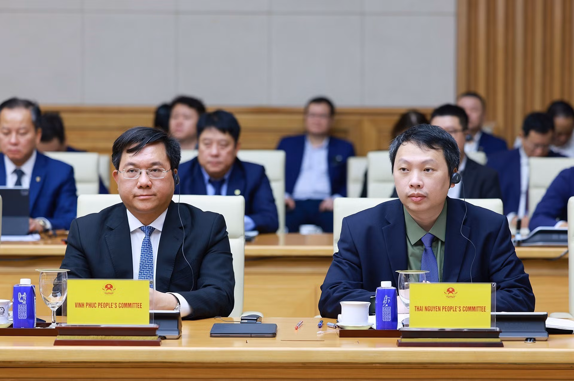 Đại diện lãnh đạo các địa phương tham dự tọa đàm với các doanh nghiệp Hàn Quốc. Ảnh: Dương Giang/TTXVN