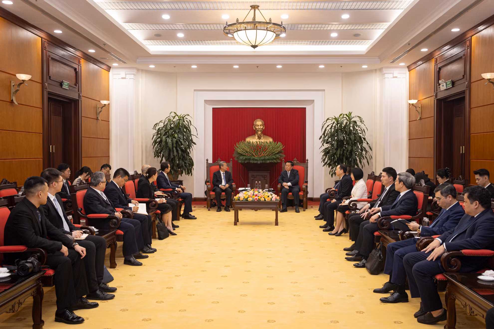 Quang cảnh buổi tiếp.