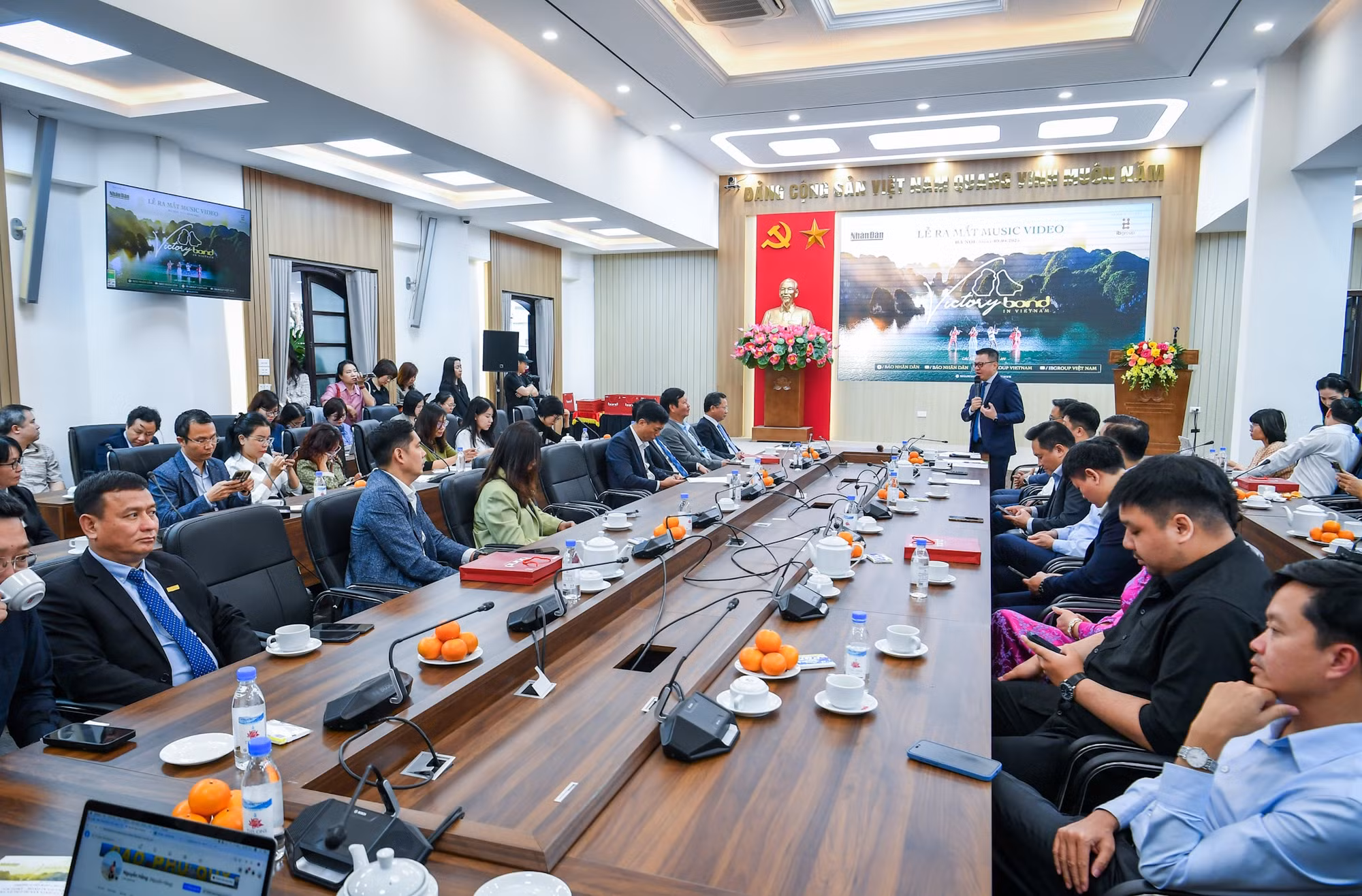 Quang cảnh diễn ra buổi họp báo. Quang cảnh diễn ra buổi họp báo.