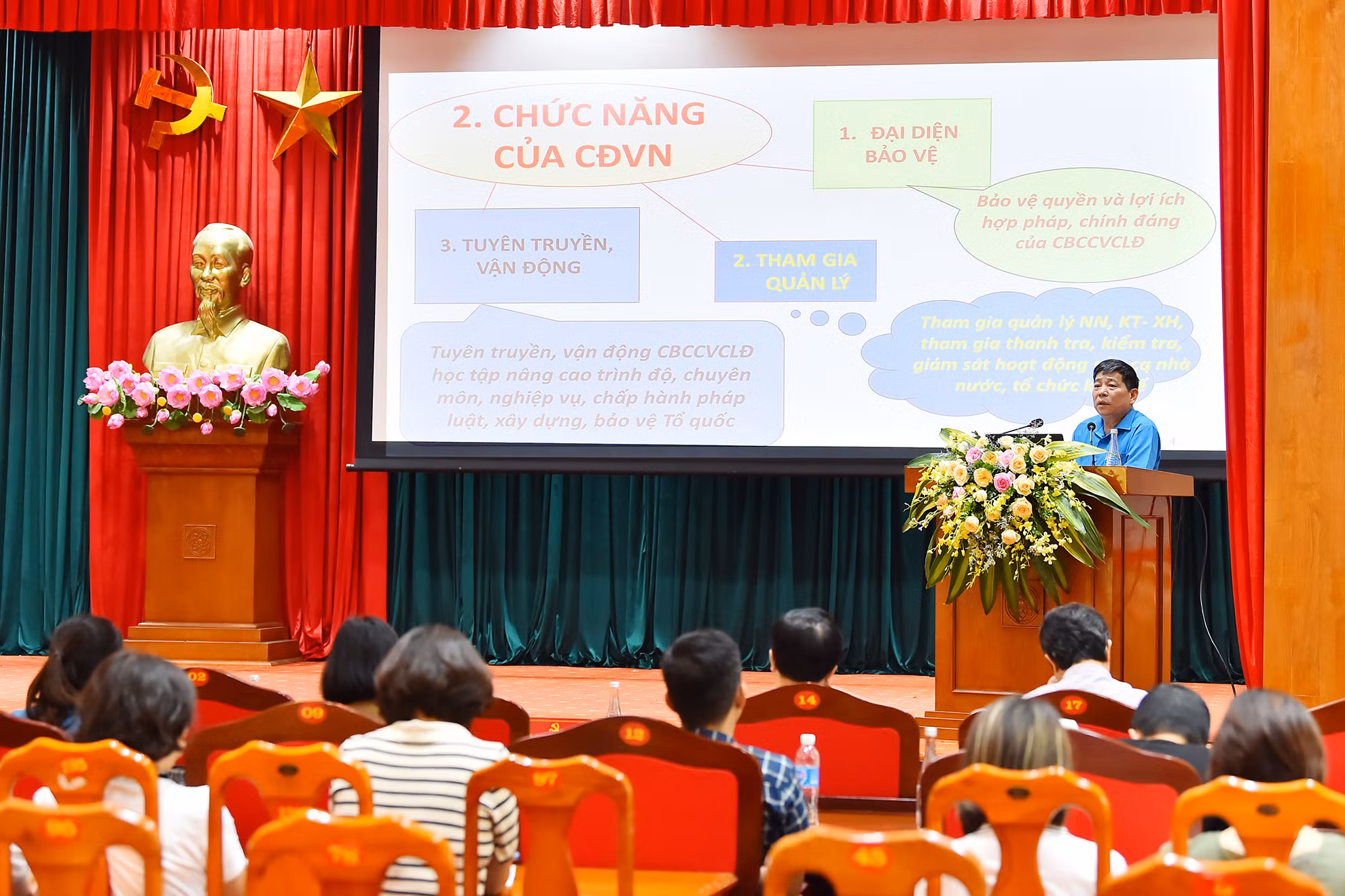 Hội nghị tập huấn giúp các đồng chí cán bộ Công đoàn Báo Nhân Dân hiểu sâu hơn về công tác công đoàn, từ đó góp phần nâng cao chất lượng hoạt động của Công đoàn Báo Nhân Dân. Hội nghị tập huấn giúp các đồng chí cán bộ Công đoàn Báo Nhân Dân hiểu sâu hơn về công tác công đoàn, từ đó góp phần nâng cao chất lượng hoạt động của Công đoàn Báo Nhân Dân.