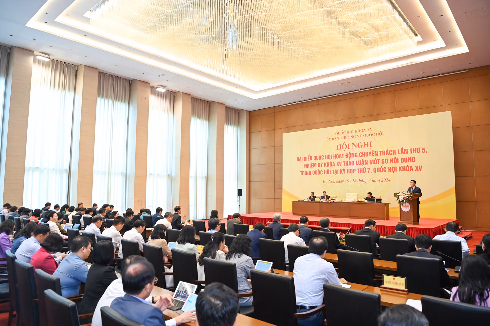 Quang cảnh Hội nghị tại Nhà Quốc hội. Quang cảnh Hội nghị tại Nhà Quốc hội.
