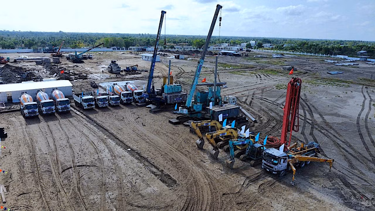 Khu vực triển khai dự án xây dựng Bệnh viện đa khoa Cà Mau quy mô 1.200 giường.
