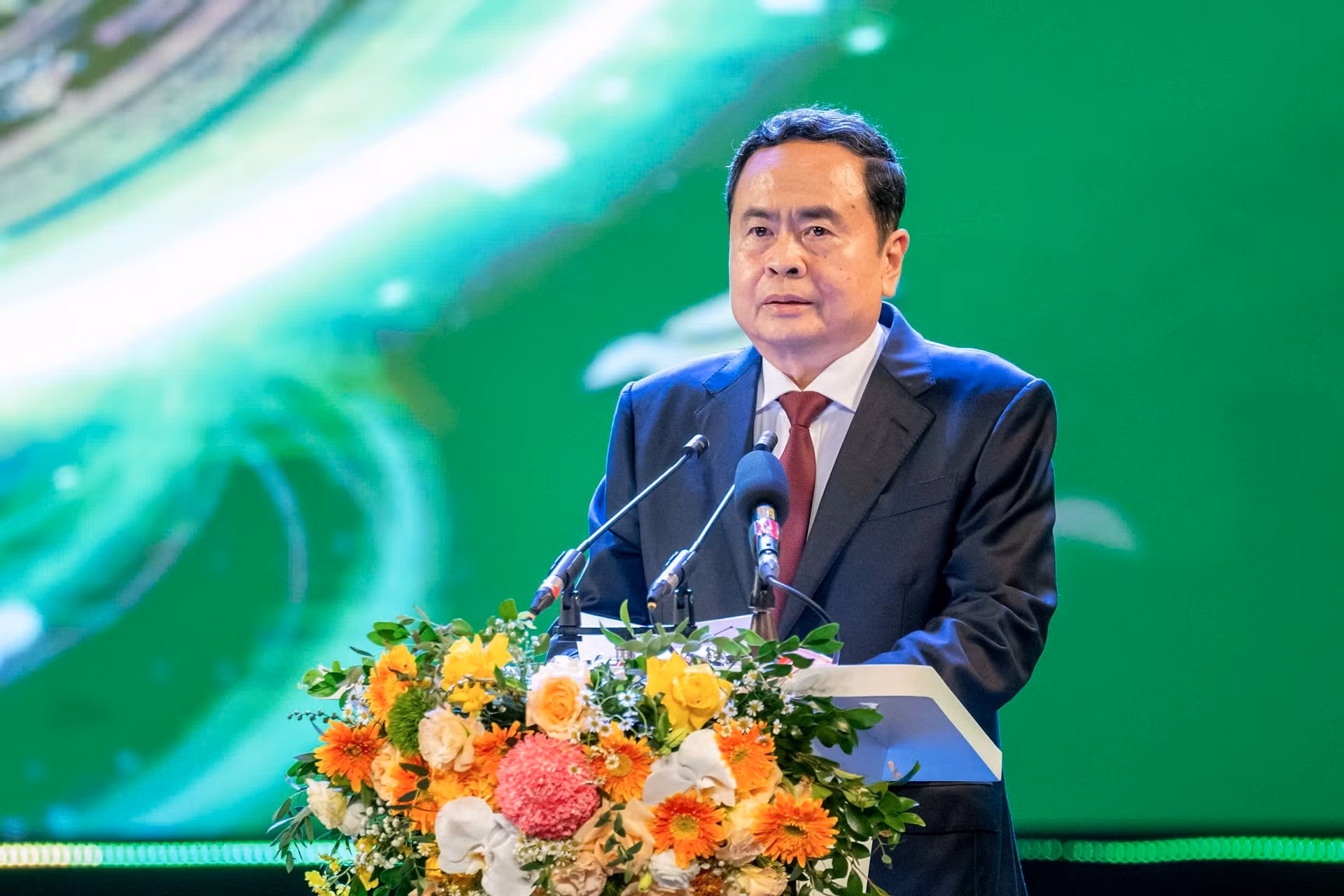 Chủ tịch Quốc hội Trần Thanh Mẫn phát biểu chỉ đạo tại chương trình. Chủ tịch Quốc hội Trần Thanh Mẫn phát biểu chỉ đạo tại chương trình.