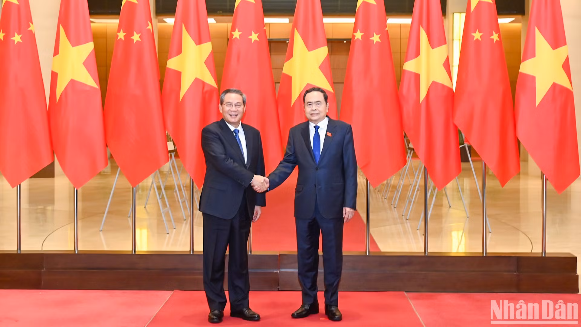 Chủ tịch Quốc hội Trần Thanh Mẫn và Thủ tướng Trung Quốc Lý Cường.