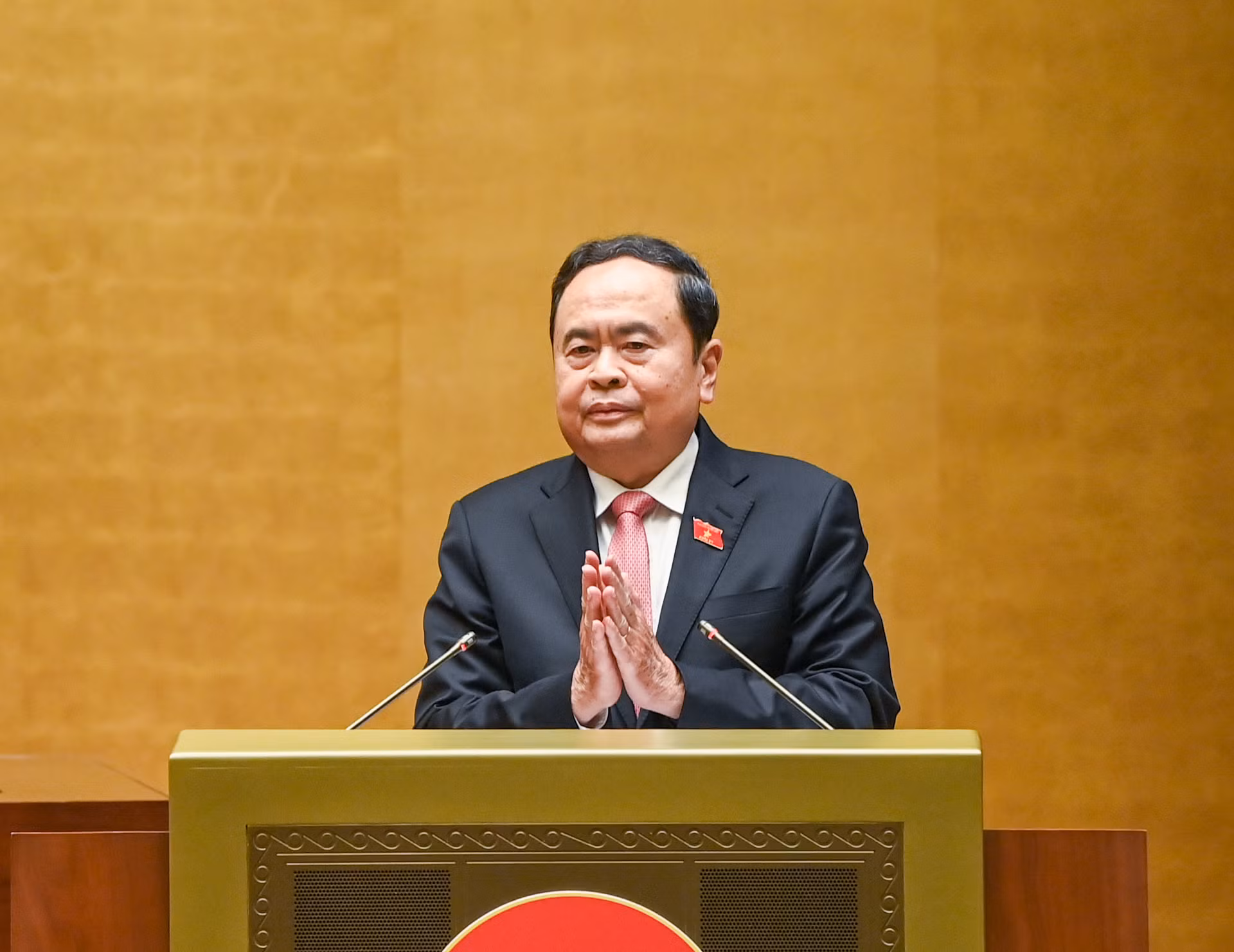 Chủ tịch Quốc hội Trần Thanh Mẫn phát biểu chỉ đạo hội nghị.