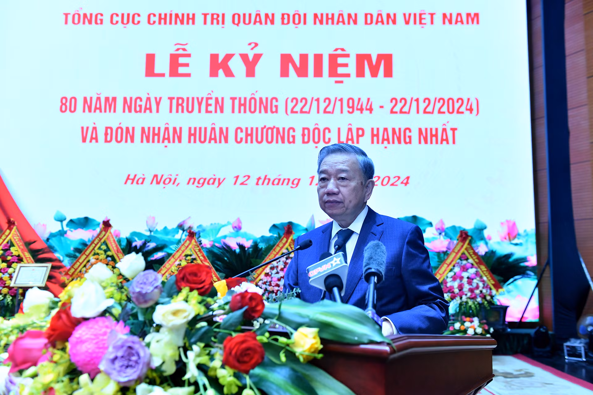 Tổng Bí thư Tô Lâm phát biểu tại Lễ kỷ niệm. Tổng Bí thư Tô Lâm phát biểu tại Lễ kỷ niệm.