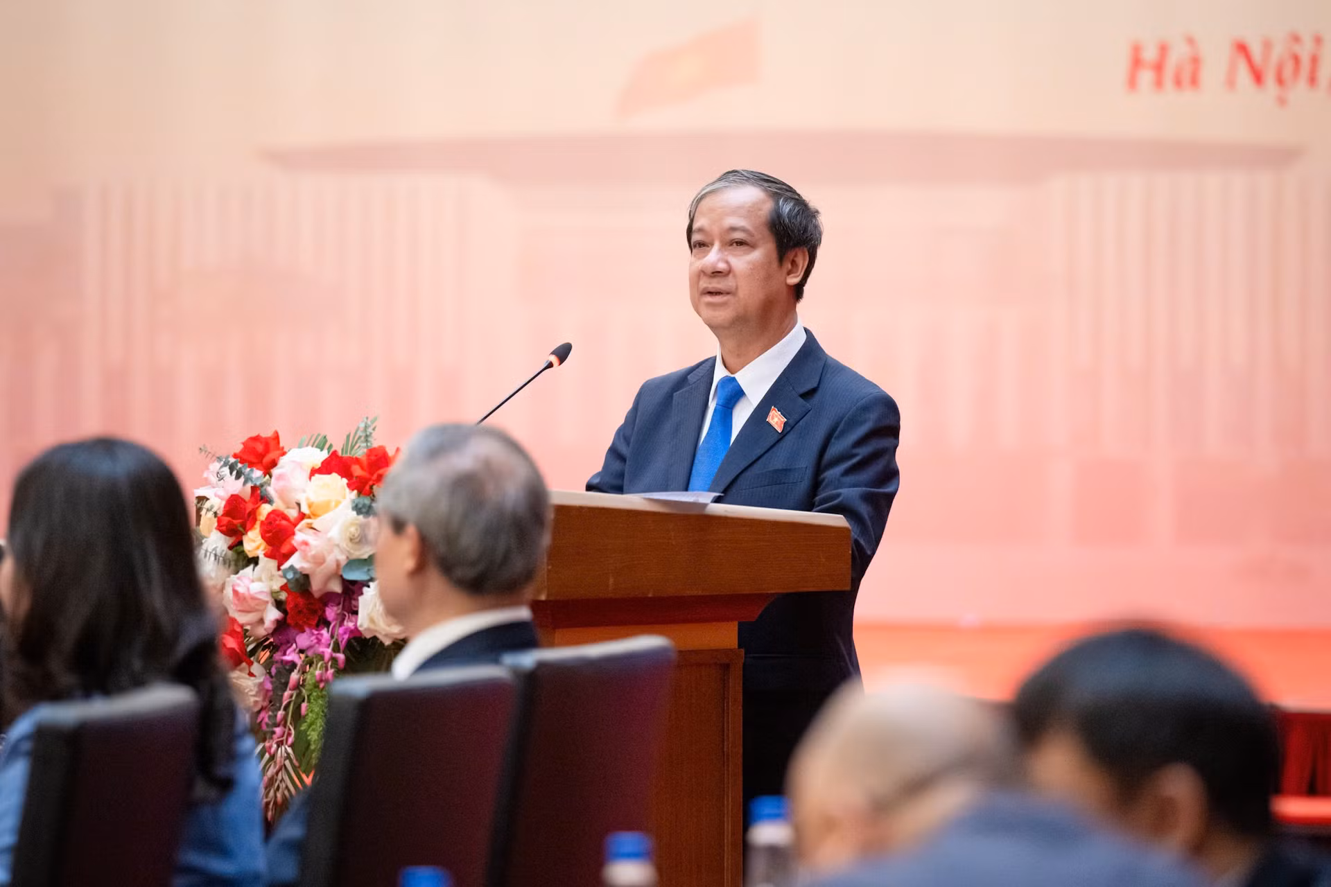 Bộ trưởng Giáo dục và Đào tạo Nguyễn Kim Sơn phát biểu.
