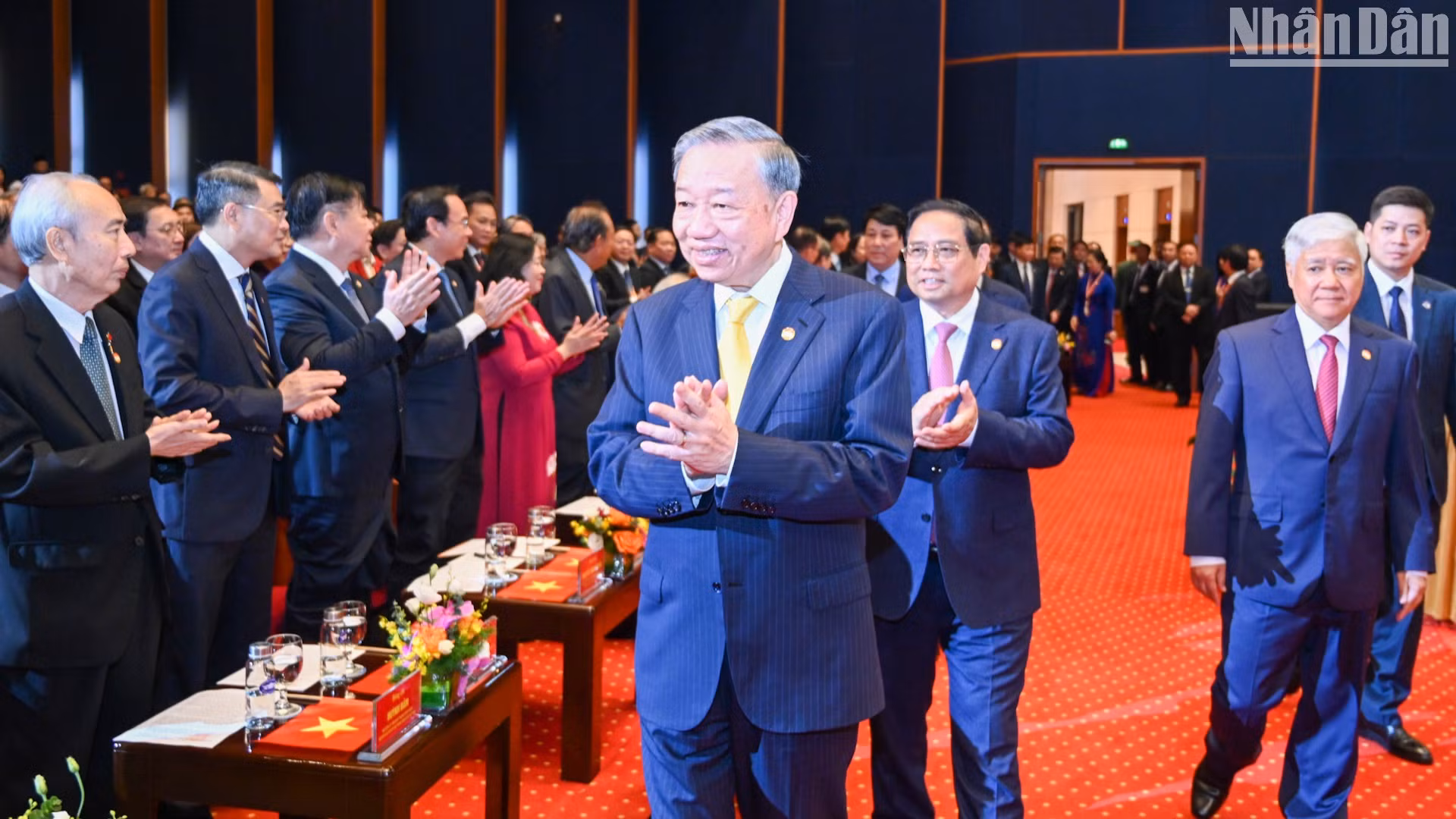 Tổng Bí thư, Chủ tịch nước Tô Lâm và các đồng chí lãnh đạo Đảng, Nhà nước dự khai mạc Đại hội.
