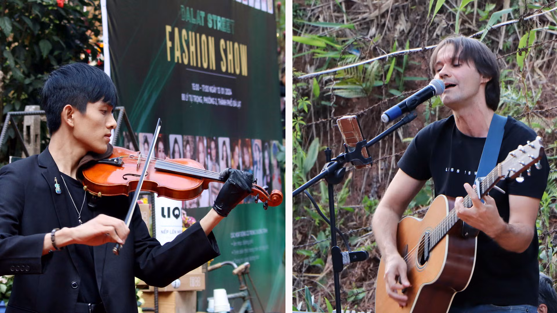 Trong khuôn khổ Dalat Street Fashion Show, diễn ra chương trình biểu diễn của các ban nhạc đường phố, cùng những tiết mục độc tấu saxophone, violin của các nghệ sĩ trong nước và nước ngoài. Trong khuôn khổ Dalat Street Fashion Show, diễn ra chương trình biểu diễn của các ban nhạc đường phố, cùng những tiết mục độc tấu saxophone, violin của các nghệ sĩ trong nước và nước ngoài.
