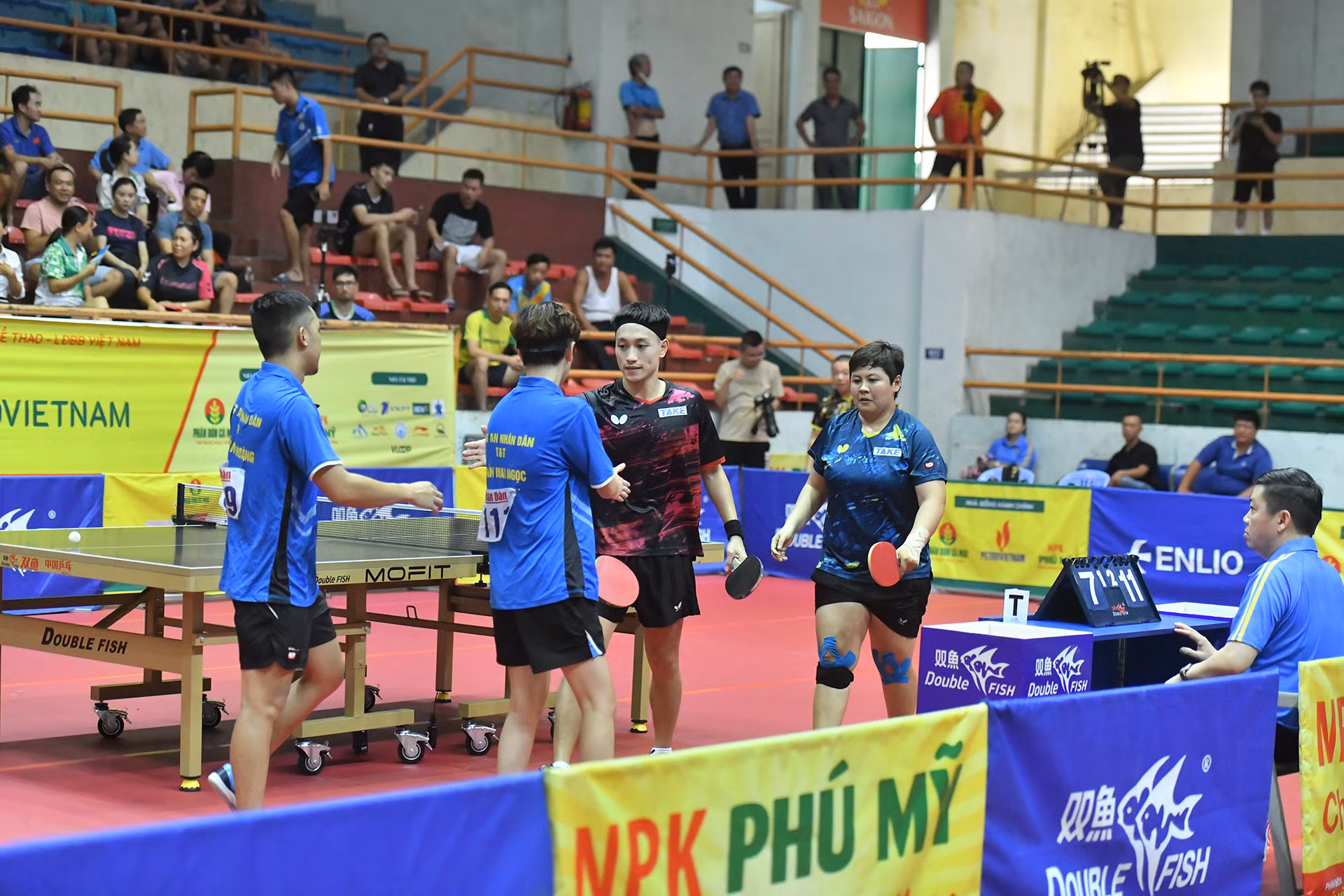 Nguyễn Anh Tú-Mai Hoàng Mỹ Trang lên ngôi vô địch với kết quả thắng 3-1 đầy thuyết phục. Nguyễn Anh Tú-Mai Hoàng Mỹ Trang lên ngôi vô địch với kết quả thắng 3-1 đầy thuyết phục.