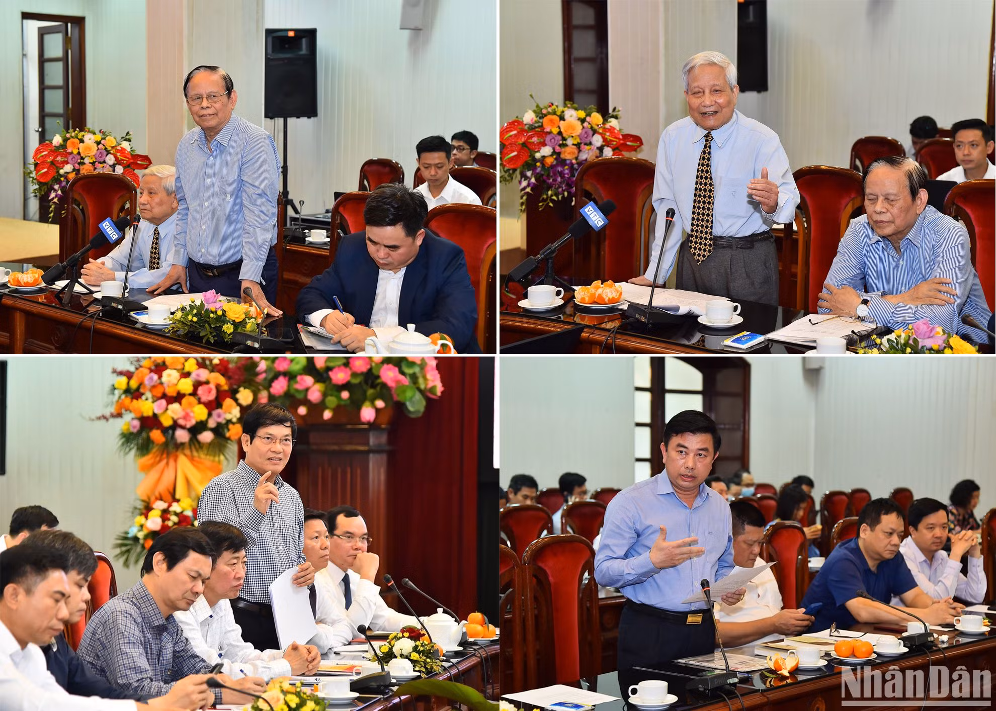Các đại biểu trình bày tham luận tại buổi tọa đàm.