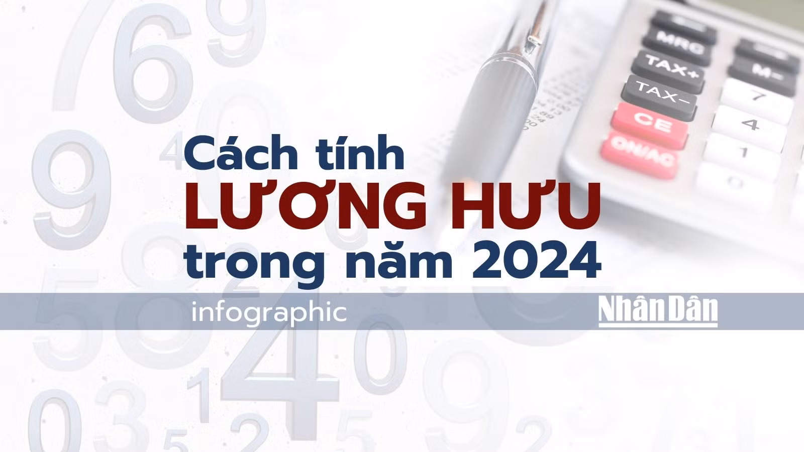 [Infographic] Cách tính lương hưu trong năm 2024