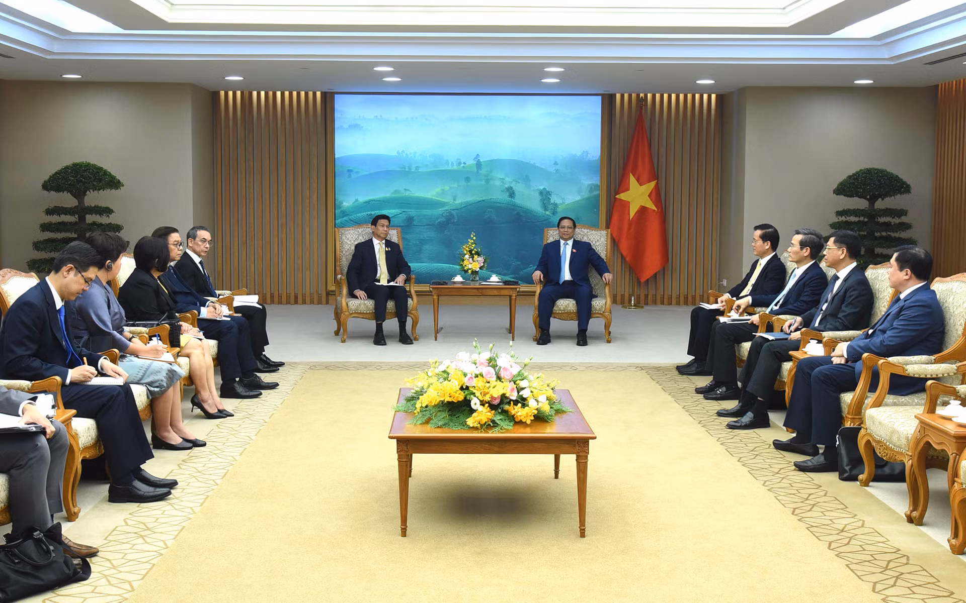 Quang cảnh buổi tiếp.