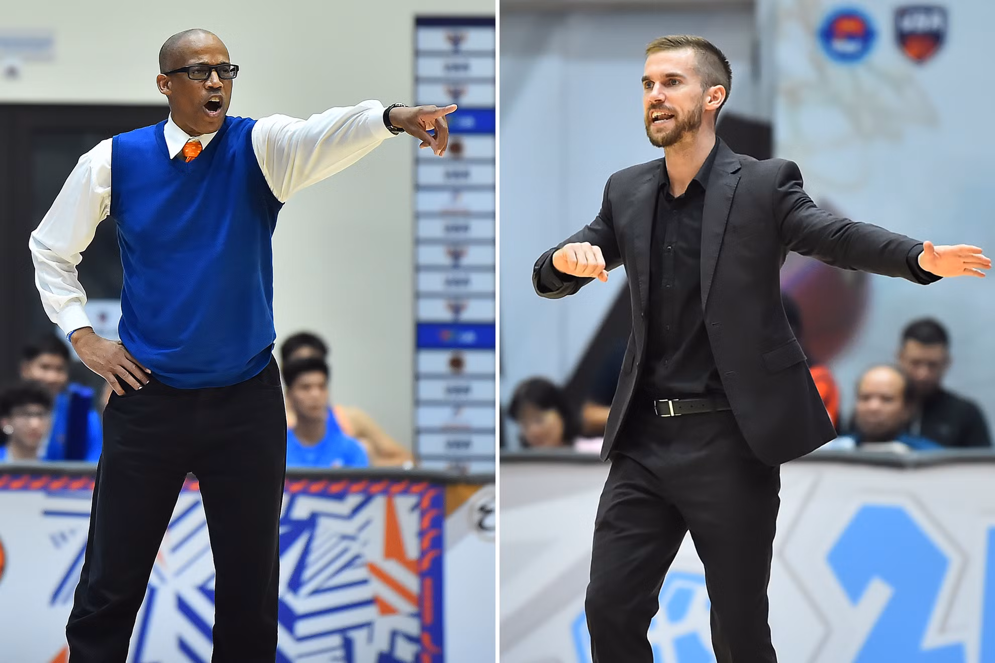 Huấn luyện viên Erik Rashad (Hanoi Buffaloes) và Matt Van Pelt liên tục có những chỉ đạo quyết liệt tới các học trò trong từng pha bóng trên sân. Huấn luyện viên Erik Rashad (Hanoi Buffaloes) và Matt Van Pelt liên tục có những chỉ đạo quyết liệt tới các học trò trong từng pha bóng trên sân.