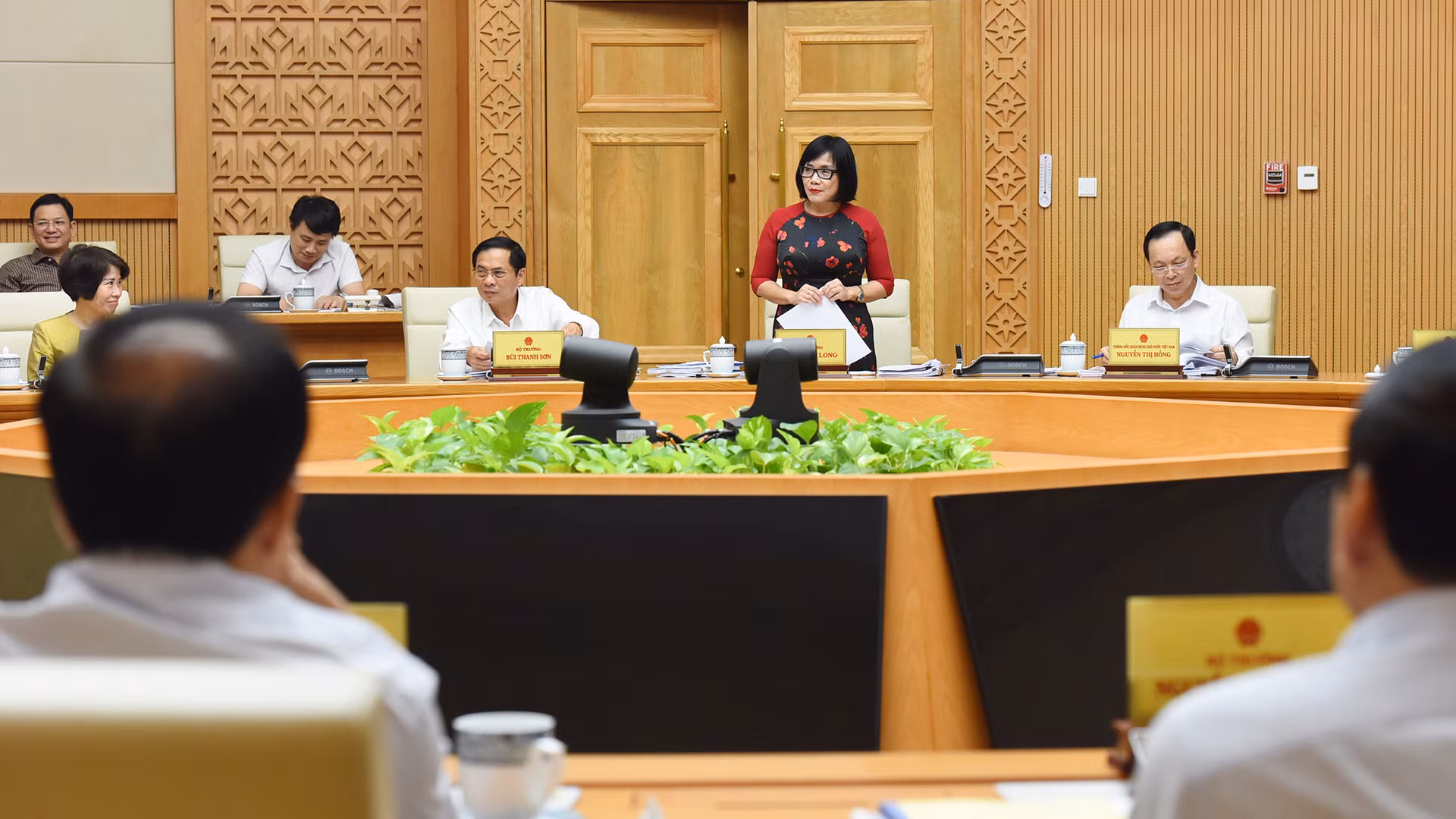 Đại diện lãnh đạo Bộ Tư pháp phát biểu.