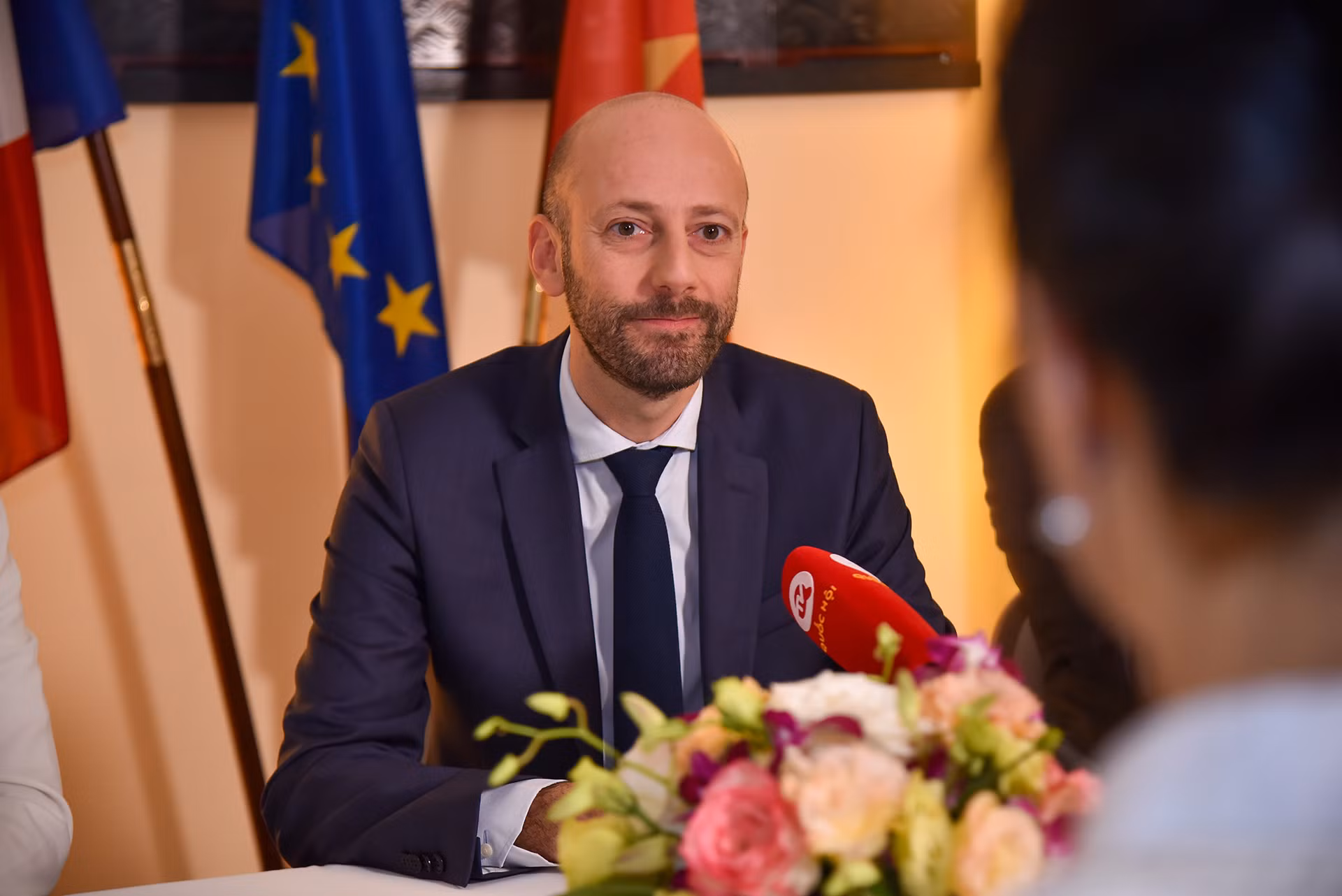 Bộ trưởng Chuyển đổi và Công vụ Pháp, Stanislas Guérini. Ảnh: Nhật Quang Bộ trưởng Chuyển đổi và Công vụ Pháp, Stanislas Guérini. Ảnh: Nhật Quang