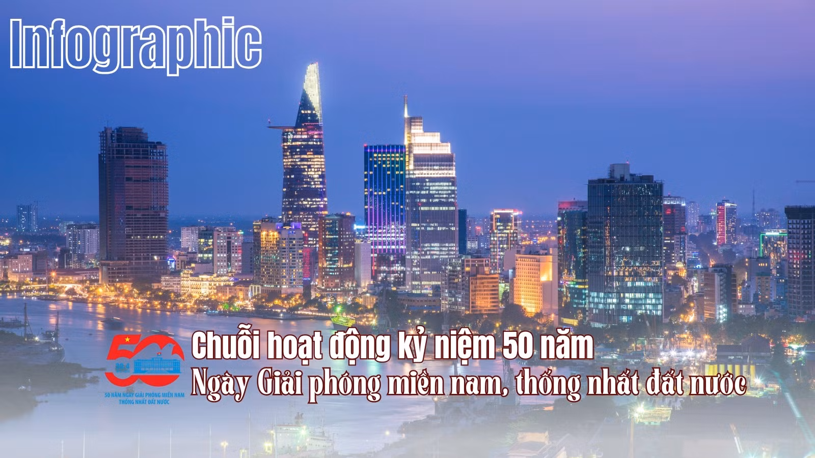 [Infographic] Chuỗi hoạt động kỷ niệm 50 năm Ngày Giải phóng miền nam, thống nhất đất nước