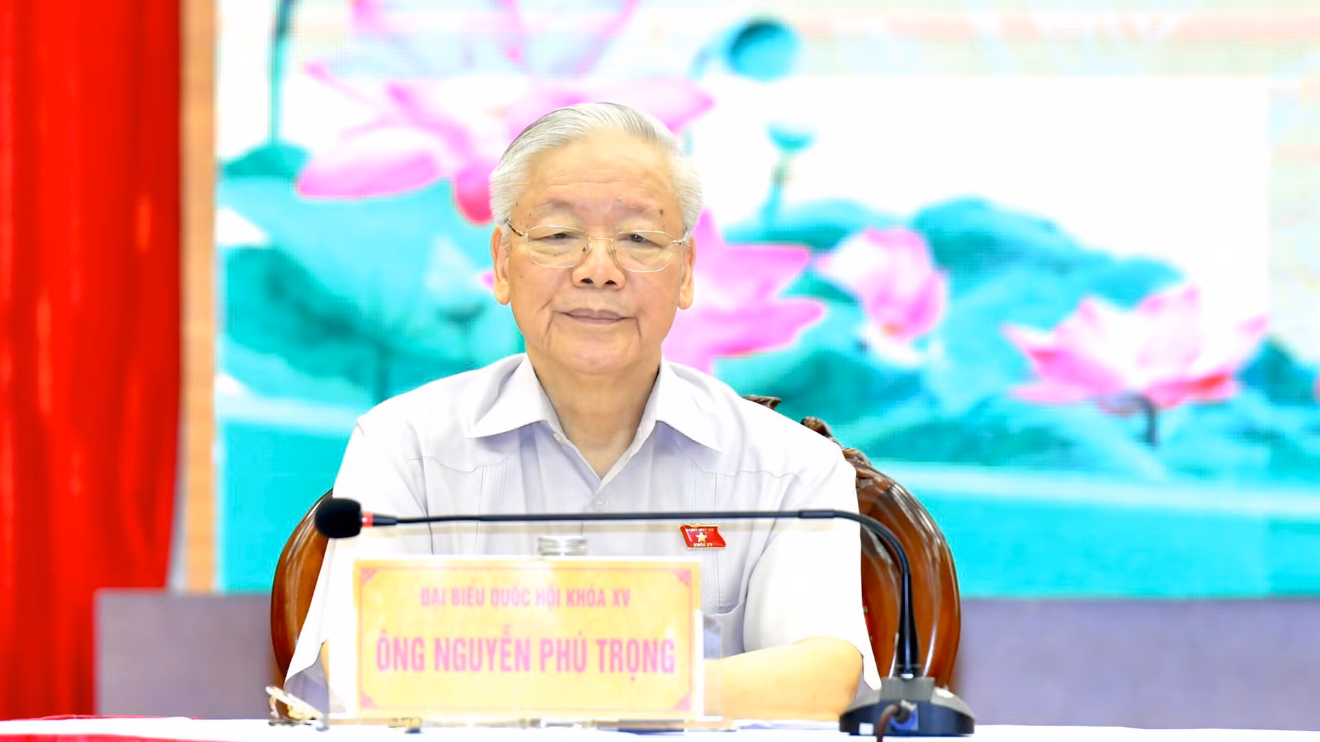 Tổng Bí thư Nguyễn Phú Trọng dự hội nghị tiếp xúc cử tri thành phố Hà Nội sau Kỳ họp thứ 5, Quốc hội khóa XV.