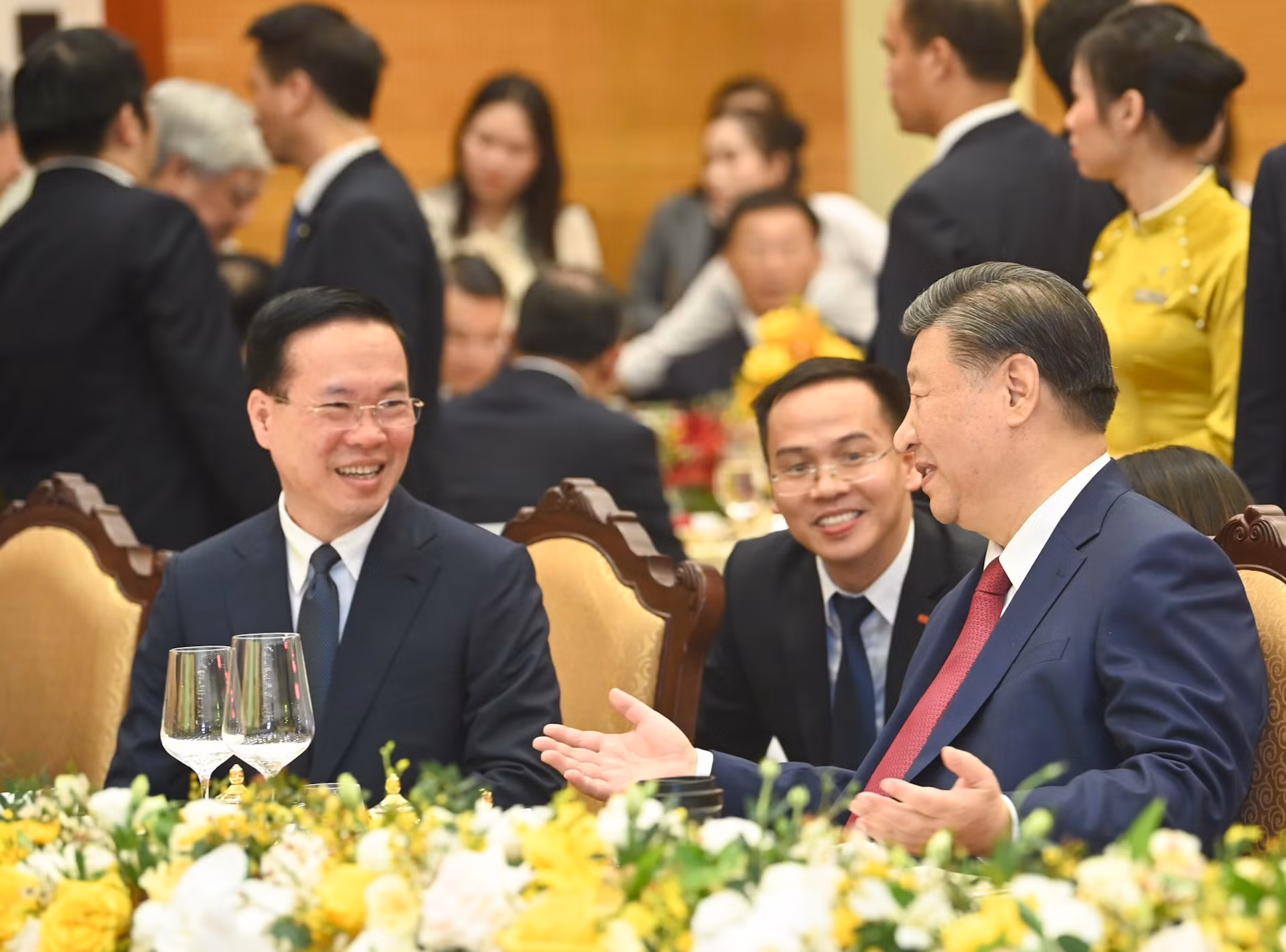 Chủ tịch nước Võ Văn Thưởng và Tổng Bí thư, Chủ tịch Trung Quốc Tập Cận Bình. (Ảnh: DUY LINH) Chủ tịch nước Võ Văn Thưởng và Tổng Bí thư, Chủ tịch Trung Quốc Tập Cận Bình. (Ảnh: DUY LINH)