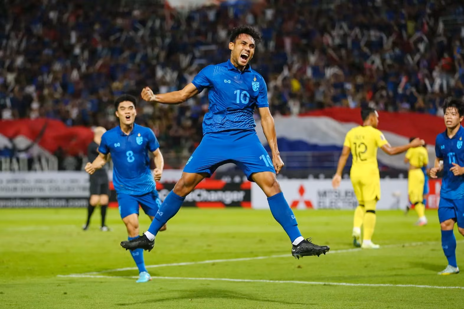 Teerasil Dangda đóng góp 6 bàn thắng cho đội tuyển Thái Lan, dẫn đầu danh sách “Vua phá lưới” AFF Cup 2022. (Ảnh: FIFA)
