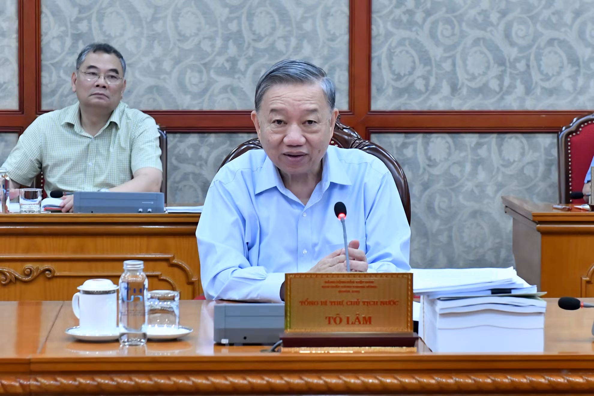 Tổng Bí thư, Chủ tịch nước Tô Lâm phát biểu tại cuộc họp.