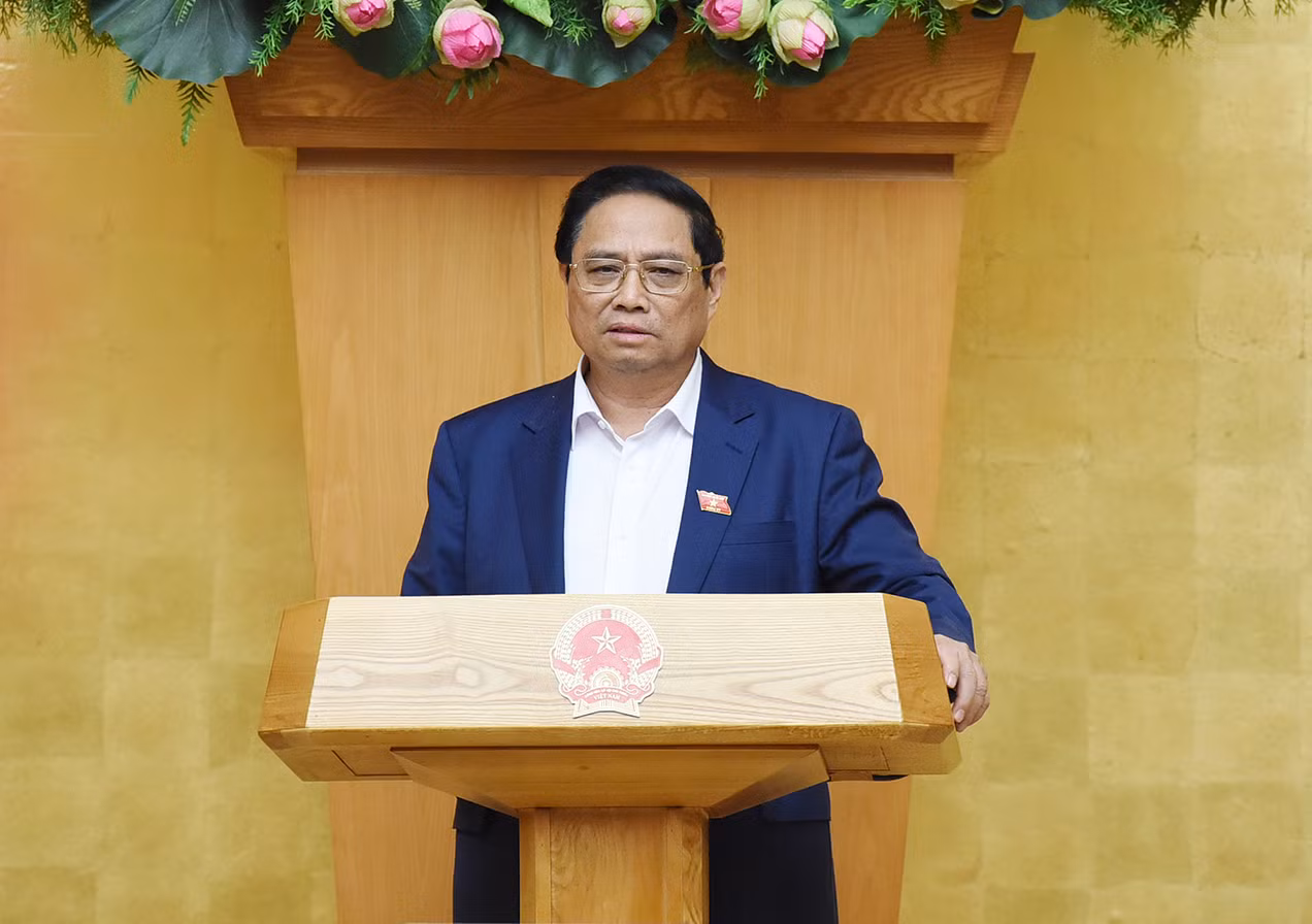 Thủ tướng Phạm Minh Chính phát biểu tại phiên họp.