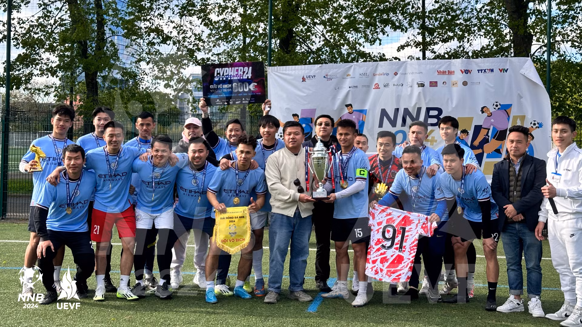 Đội AEV Lyon chính thức trở thành nhà vô địch của mùa giải "Những người bạn" 2024. (Ảnh: UEVF)