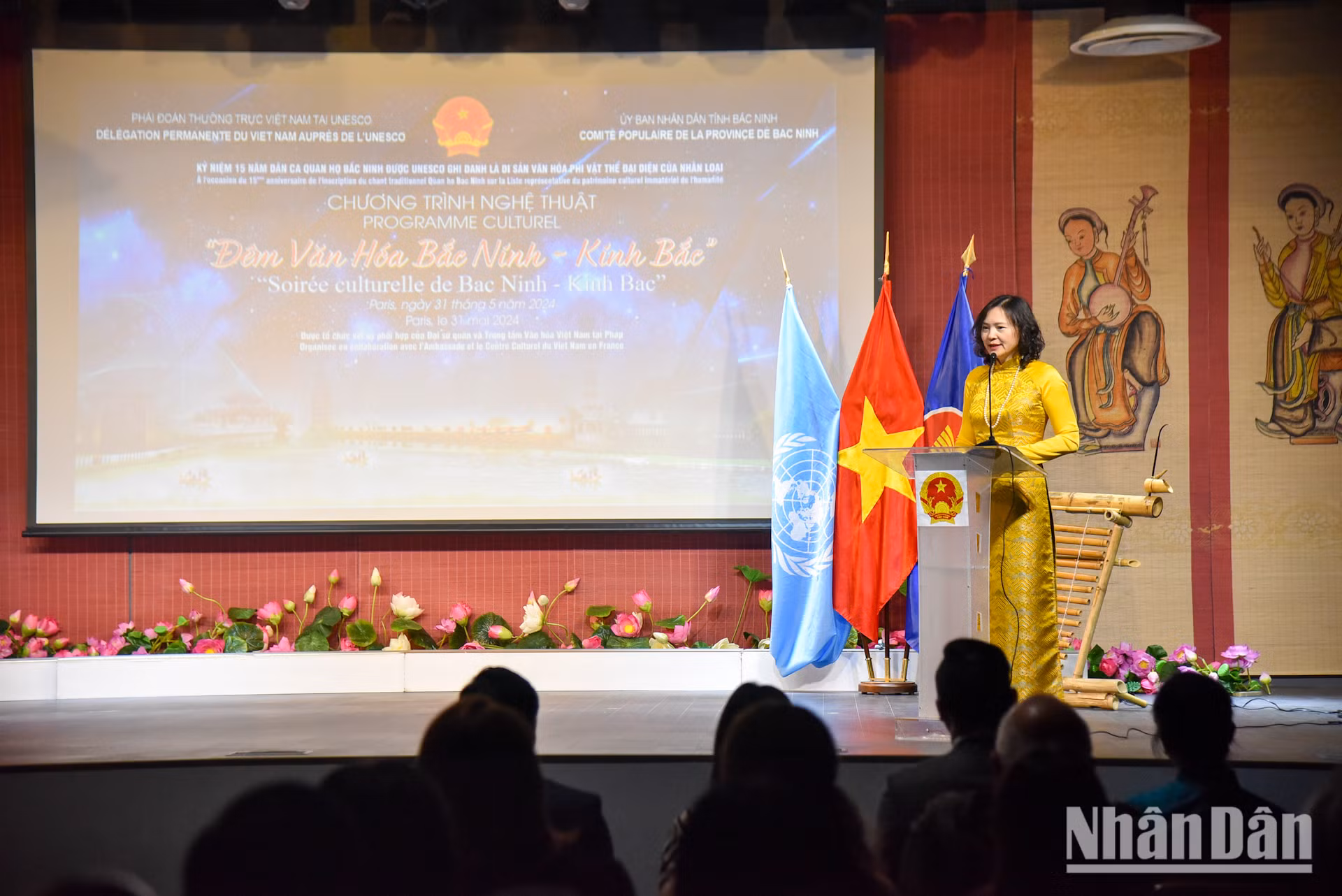 Trưởng Phái đoàn thường trực Việt Nam bên cạnh UNESCO, Đại sứ Nguyễn Thị Vân Anh khẳng định Việt Nam luôn chú trọng công tác bảo vệ di sản. (Ảnh: KHẢI HOÀN)