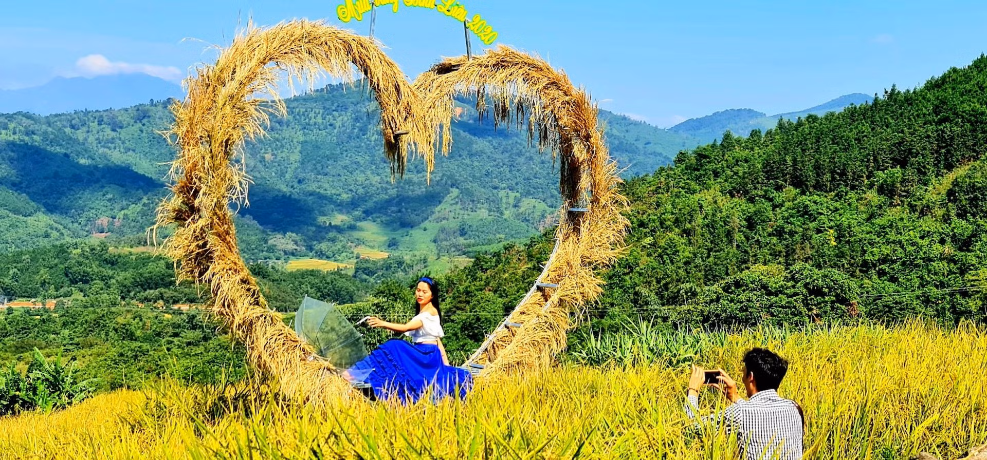 Mùa vàng ở Bình Liêu luôn hấp dẫn du khách trải nghiệm và lưu lại những khoảnh khắc đẹp của vùng cao.