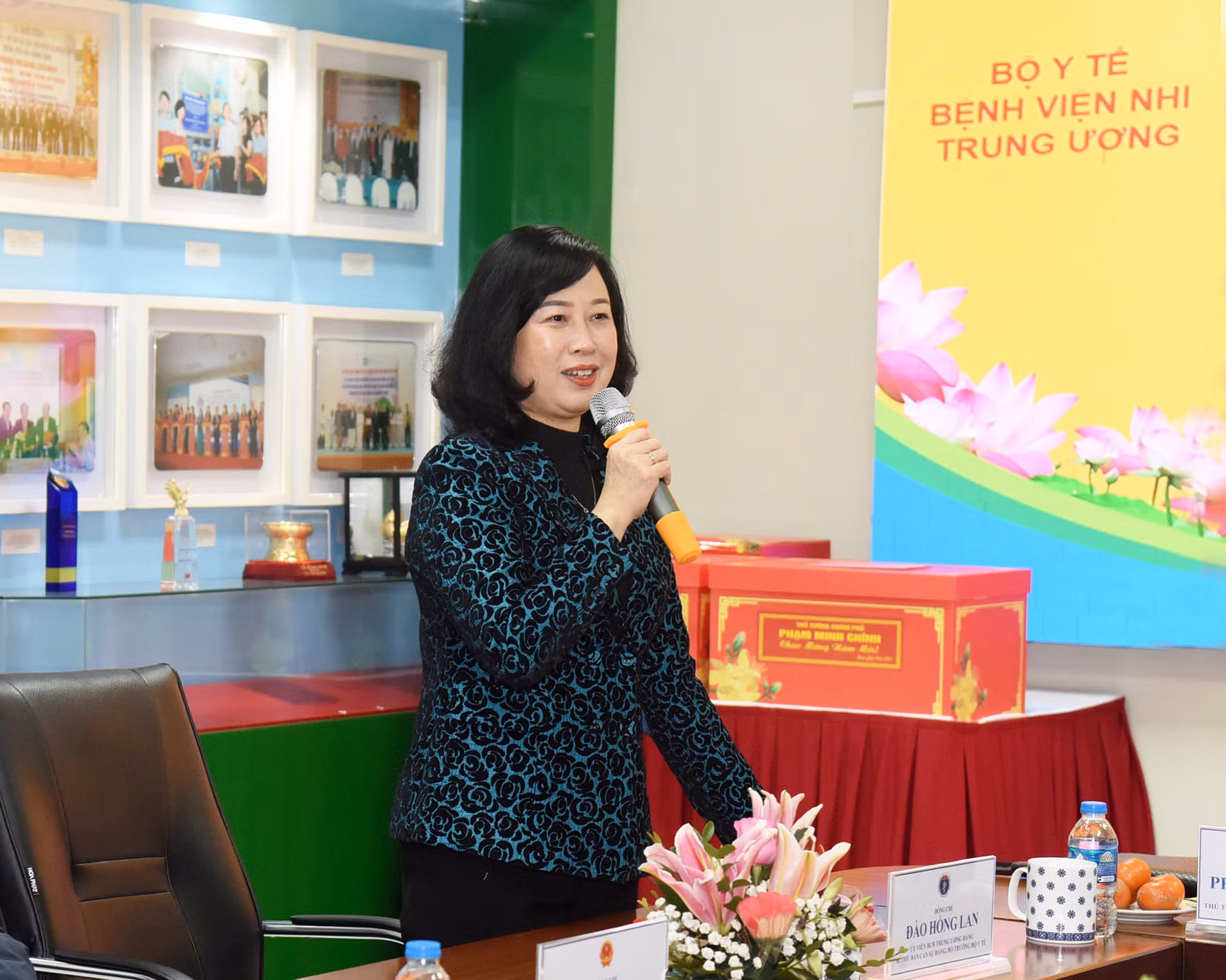 Bộ trưởng Y tế Đào Hồng Lan phát biểu. Bộ trưởng Y tế Đào Hồng Lan phát biểu.