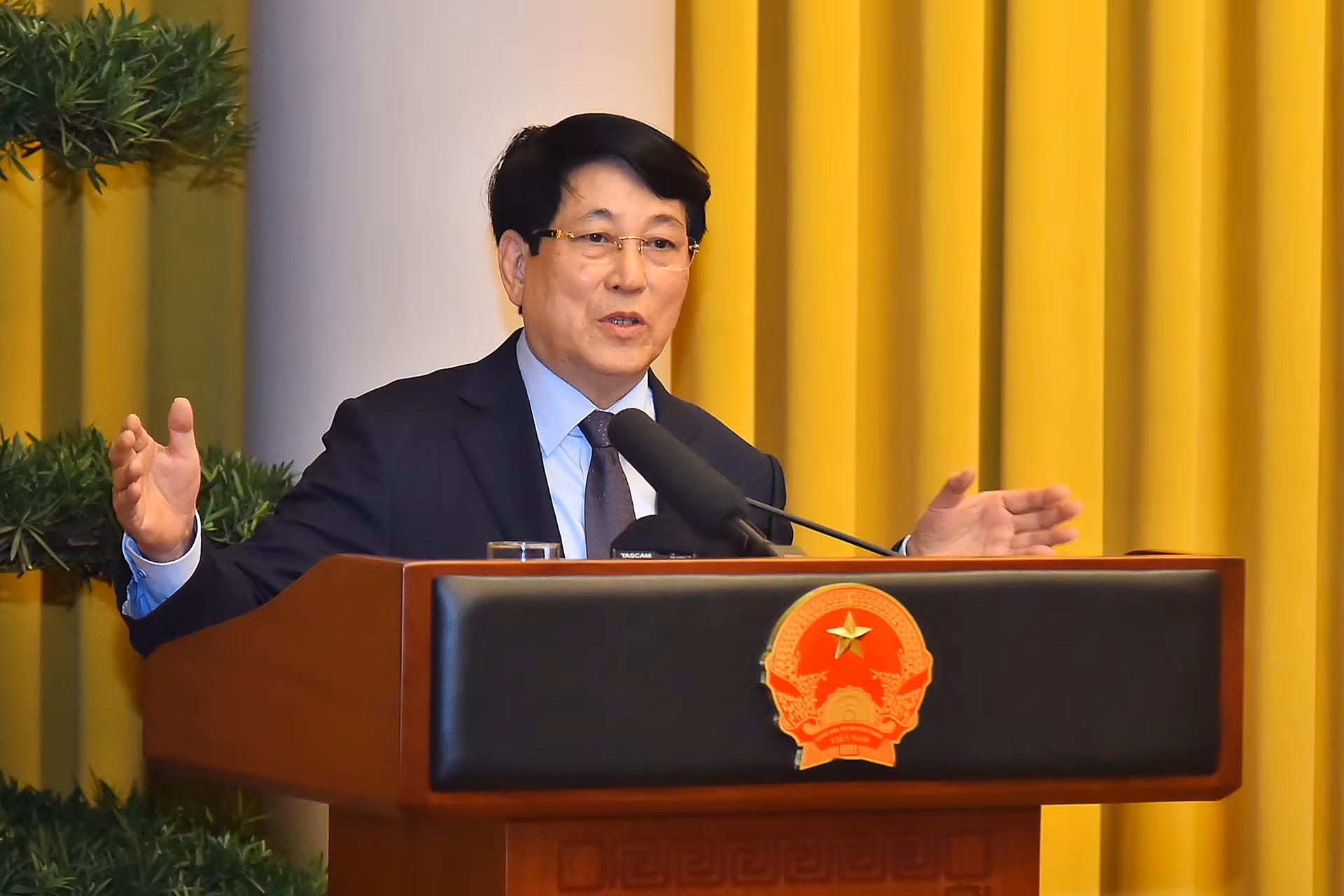 Chủ tịch nước Lương Cường phát biểu chỉ đạo hội nghị.